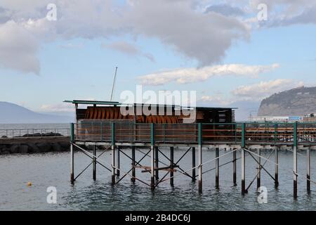 Pontili di Marina Piccola Stockfoto