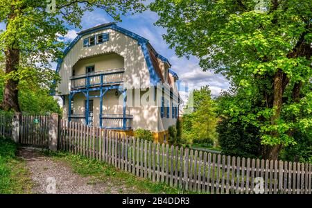 Das Haus Münter in Murnau am Staffelsee war die Heimat von Wassily Kandinsky und Gabriele Münter, Murnau, Oberbayern, Bayern, Deutschland, Europa Stockfoto