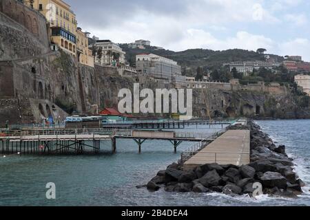 Pontili di Marina Piccola Stockfoto