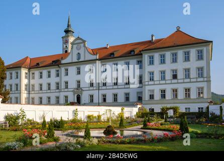 Prälat Garten, Stift Schäftlarn, Oberbayern, Bayern, Deutschland Stockfoto