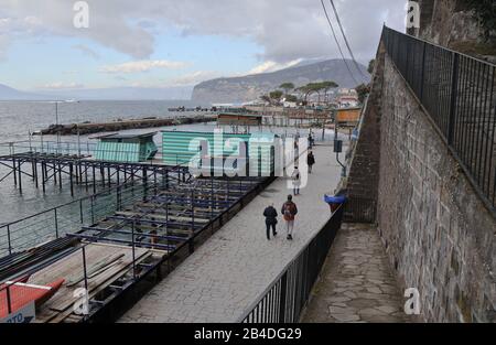 Pontili di Marina Piccola Stockfoto