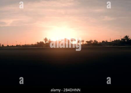 Orla Sonnenuntergang Aracaju - Sergipe - Brasilien - Strand - Landschaft Stockfoto