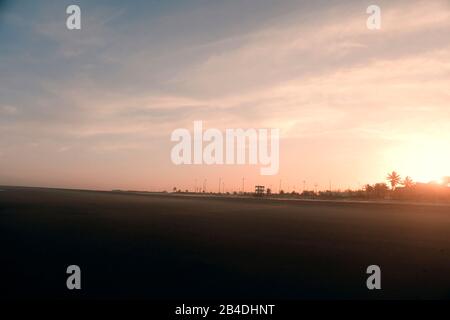 Orla Sonnenuntergang Aracaju - Sergipe - Brasilien - Strand - Landschaft Stockfoto