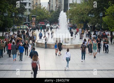 Syntagma-Platz, Athen, Griechenland Stockfoto