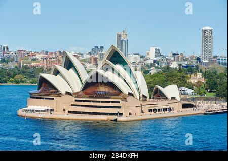 Landschaft des Opernhauses im Frühling, Sydney, New South Wales, Australien, Oceania Stockfoto