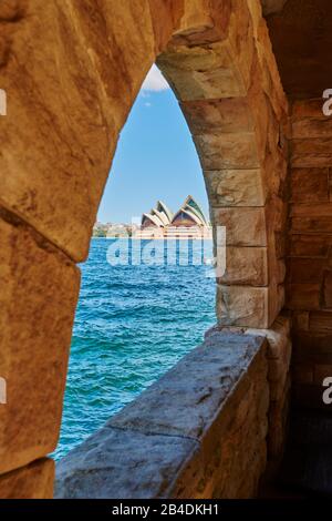 Landschaft des Opernhauses im Frühling, Sydney, New South Wales, Australien, Oceania Stockfoto
