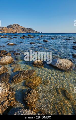 Landschaft von der Küste bei Plakias, Crete, Griechenland Stockfoto