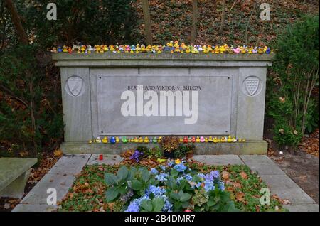 Grab, Vicco von Buelow, Waldfriedhof, Heerstraße, Charlottenburg, Berlin, Deutschland/Bülow Stockfoto