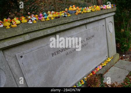 Grab, Vicco von Buelow, Waldfriedhof, Heerstraße, Charlottenburg, Berlin, Deutschland/Bülow Stockfoto