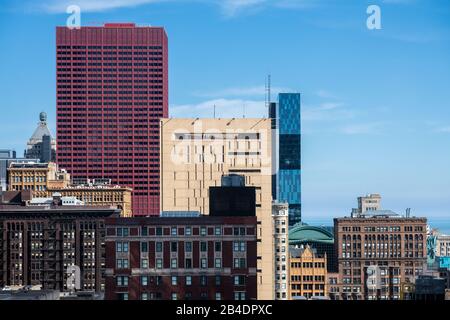 Metropolitan Correctional Center entworfen von Harry Weese Stockfoto