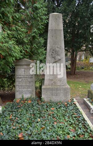 Grab, Johann Giovanni Fichte, Dorotheenstädtischer Friedhof, Chausseestraße, Mitte, Berlin, Deutschland/Dorotheenstädtischer Stockfoto