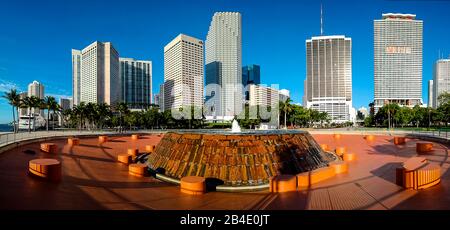 Bayfront Park, Downtown, Miami, Florida, Vereinigte Staaten von Amerika Stockfoto