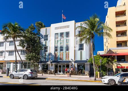 Cavalier Hotel, Ocean Drive, Art Deco District, South Beach, Miami Beach, Miami-Dade County, Florida, USA, Nordamerika Stockfoto