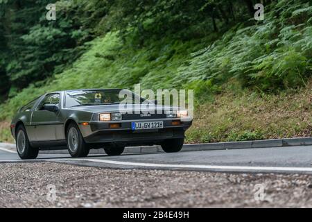 Bad König, Hessen, Deutschland, Delorean DMC-12, Baujahr 1981, 2,8 Liter Verdrängung, 97 KW beim klassischen Festival. Stockfoto