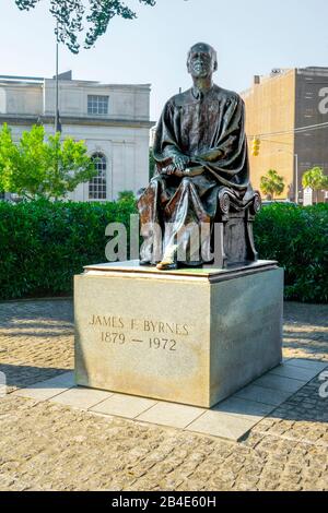 James F. Byrnes Denkmal für die Statue Columbia South Carolina Heimat des Statehouse Capital Gebäudes mit einer reichen Geschichte Stockfoto