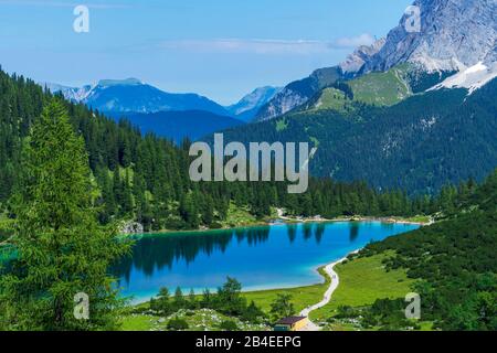 Seebensee, Österreich, Tyrol, Ehrwald Stockfoto