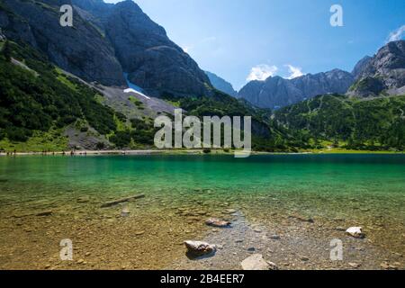 Seebensee, Österreich, Tyrol, Ehrwald Stockfoto