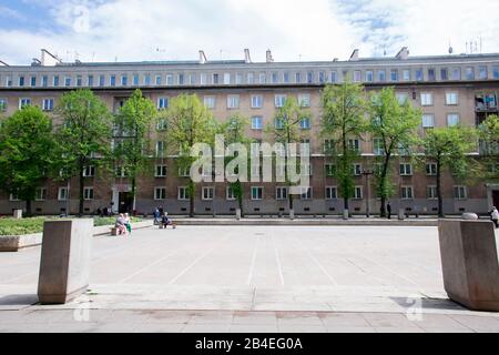 Plac Centralny, Nowa Huta, Krakow, Polen Stockfoto