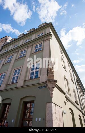 Das Haus Nr. 26 unter Saint John Capistrano, Hotel Imperial, Altstadt Krakaus, Polen Stockfoto