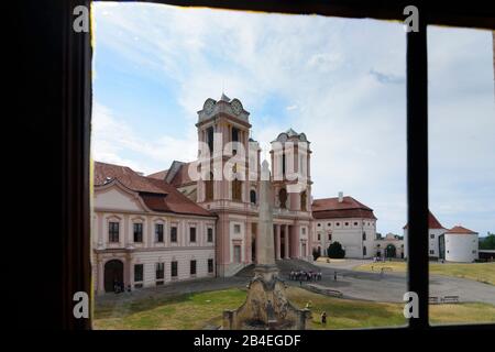 Furth bei Göttweig, Abteikirche Göttweig, aus dem Gebäude Kaisertrakt im Mostviertel, Niederösterreichischen, Österreich Stockfoto