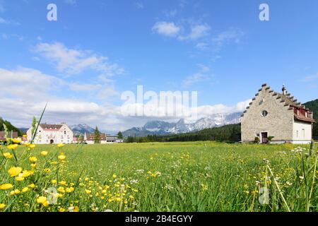 Gemeinde Krün, Schloss Schloss Kranzbach in Klais in Oberbayern, Garmisch-Partenkirchen, Oberbayern, Bayern/Bayern, Deutschland Stockfoto