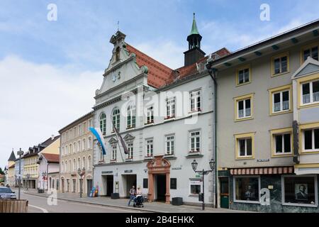 Wolfratshausen, Rathaus in Oberbayern, Tölzer Land, Oberbayern, Bayern/Bayern, Deutschland Stockfoto