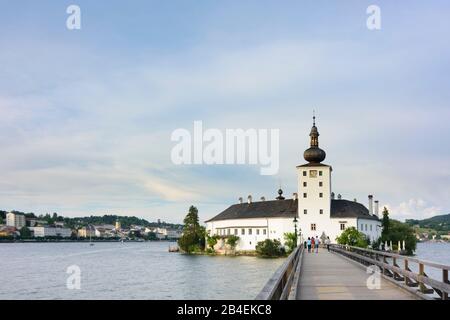 Gmunden, Schloss Seeschloss Ort, Traunsee im Salzkammergut, Oberösterreich, Oberösterreich, Österreich Stockfoto