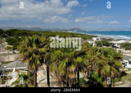 Küste und Strand in Can Picafort, Mallorca, Baleares, Spanien Stockfoto