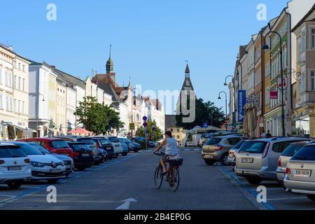 , Stadttorturm Stadtplatz, Braunau am Inn, Innviertel, Oberösterreich ...