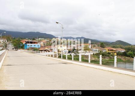 Ribeira Fluss von Iguape, Stadt, Iporanga, São Paulo, Brasilien Stockfoto