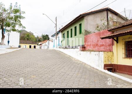 Straßen, Häuser, Iporanga, São Paulo, Brasilien Stockfoto