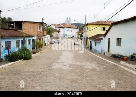 Straßen, Häuser, Iporanga, São Paulo, Brasilien Stockfoto