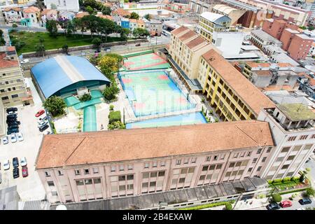 Luftbild der Urbanisierung, Cambuci, São Paulo, Brasilien Stockfoto