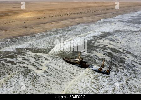 Zeila Schiffswrack an der Skelettküste, Henties Bay, Namibia Stockfoto