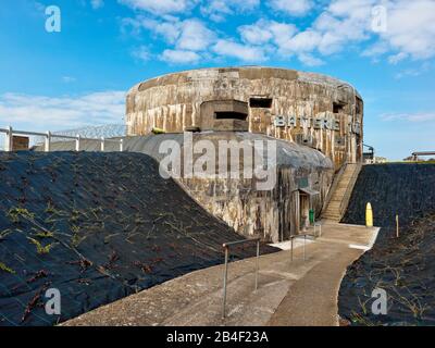 Batterie Todt, Audinghen, Desvres, Boulogne-sur-Mer, Pas-de-Calais, Hauts-de-France, Frankreich, Museum des Atlantikwalls, Oudingem, Opalküste, Ärmelkanal, Atlantik Stockfoto