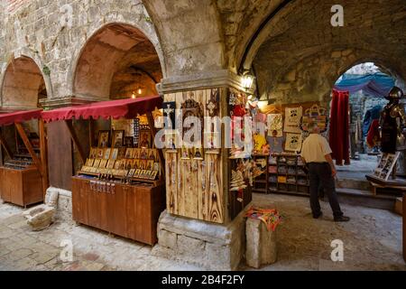 Basar, Altstadt von Kotor, Montenegro Stockfoto