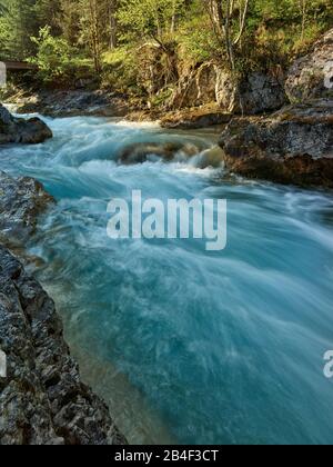 Rißbach, Hinterriß, Tyrol, Österreich, Karwendel, Eng, Engtal Stockfoto