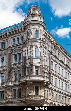 Helsinki, Altstadt, Jugendstilfassaden Stockfoto