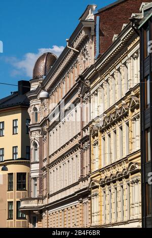 Helsinki, Altstadt, Jugendstilfassaden Stockfoto