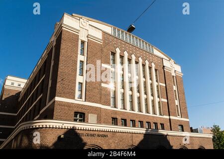 Helsinki, Fassade im Art-déco-Stil, Hotel Grand Marina Stockfoto