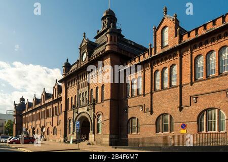Helsinki, historisches Zollhaus im Abendlicht Stockfoto