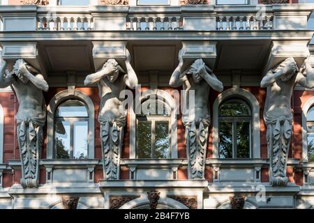 Helsinki, Jugendstil-Architektur, Korkeavuorenkatu Stockfoto