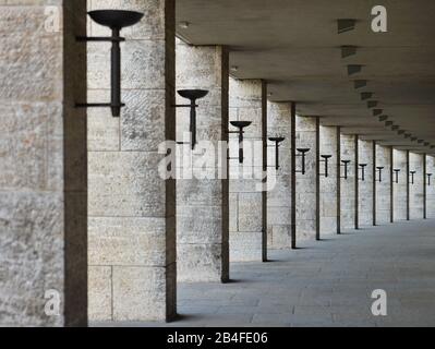 Arkaden, Olympiastadion, Charlottenburg, Berlin, Deutschland Stockfoto