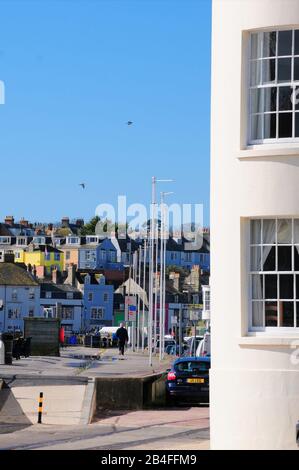 Weymouth. März 2020. Wetter in Großbritannien. Die Menschen beginnen das Wochenende früh, wenn Sonnenschein in die Stadt zurückkehrt. Kredit: Stuart frettwell/Alamy Live News Stockfoto