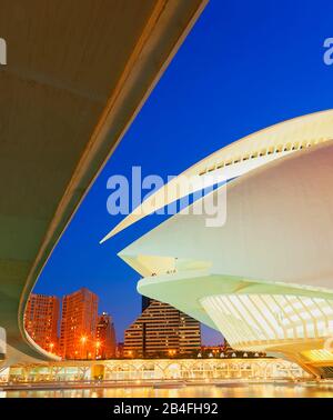 Stadt der Künste und Wissenschaften, Valencia, Spanien, Europa Stockfoto
