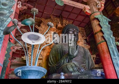 Statue Des Buddha (Daibutsu), Daibutsuden Hall, Todaiji Temple, Nara, Japan Stockfoto