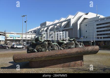 AVUS-Denkmal, ICC, Charlottenburg, Berlin, Deutschland Stockfoto