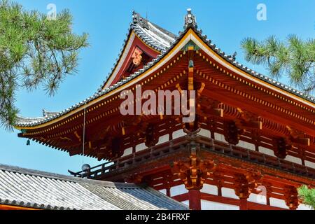 Einfahrt zum Todaiji-Tempel, Nara Park, Nara, Honshu, Japan Stockfoto