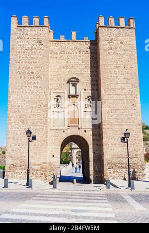 Alcantara-Brücke, Toledo, Castilla La Mancha, Spanien Stockfoto