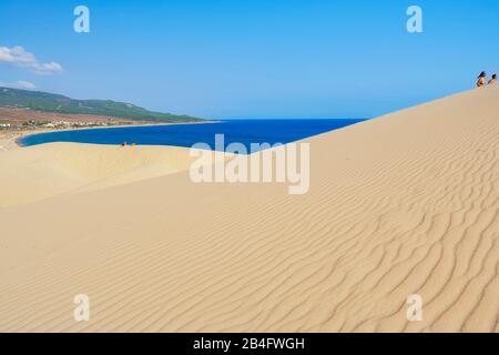 Strand von Bolonia, Bolonia, Provinz Cadiz, Costa de la Luz, Andalusien, Spanien Stockfoto
